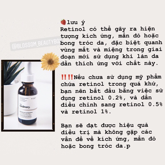 Tinh chất serum RETINOID 2% EMULSION chống lão hoá phục hồi da The ordinary