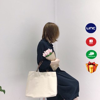 Túi Vải Canvas Cỡ Lớn Phong Cách Hàn Quốc