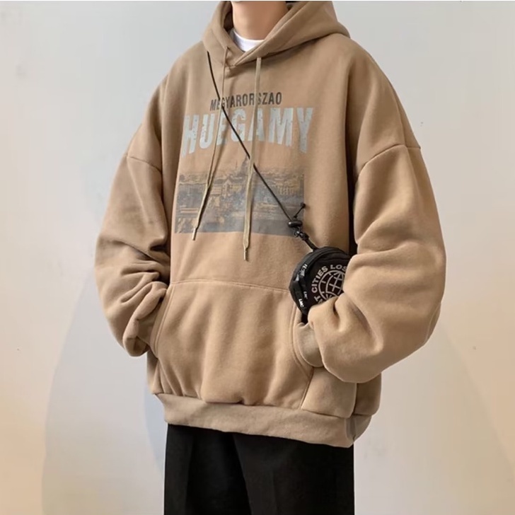 Áo Hoodie Dáng Rộng Có In Chữ Thời Trang Phong Cách Hàn Quốc Cho Nam Áo Hoodie Unisex Nam Nữ Basic Cao CấP áo hoodie unisex trơn