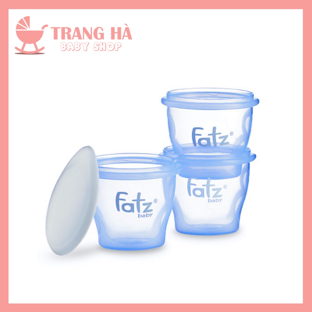 Bộ 3 Cốc Trữ Thức Ăn Dặm Cho Bé Fatzbaby 85ml FB0010N