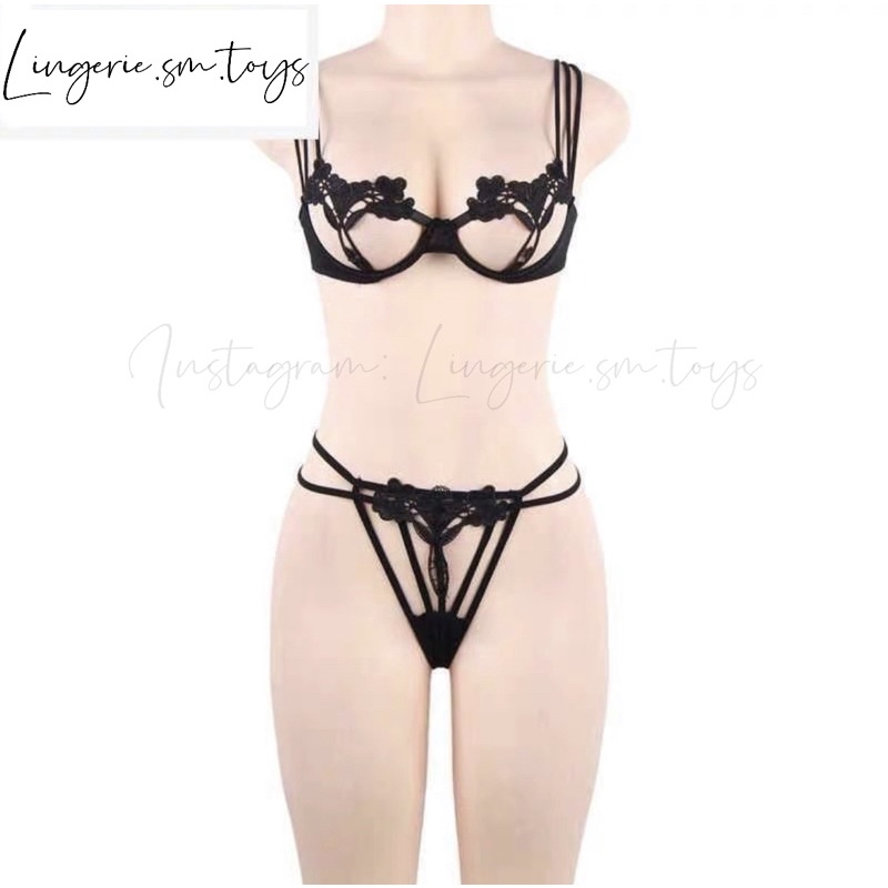 Set 2 Mảnh Gọng Ren Hoa Gợi Cảm | Nội Y Sexy (ảnh thật)