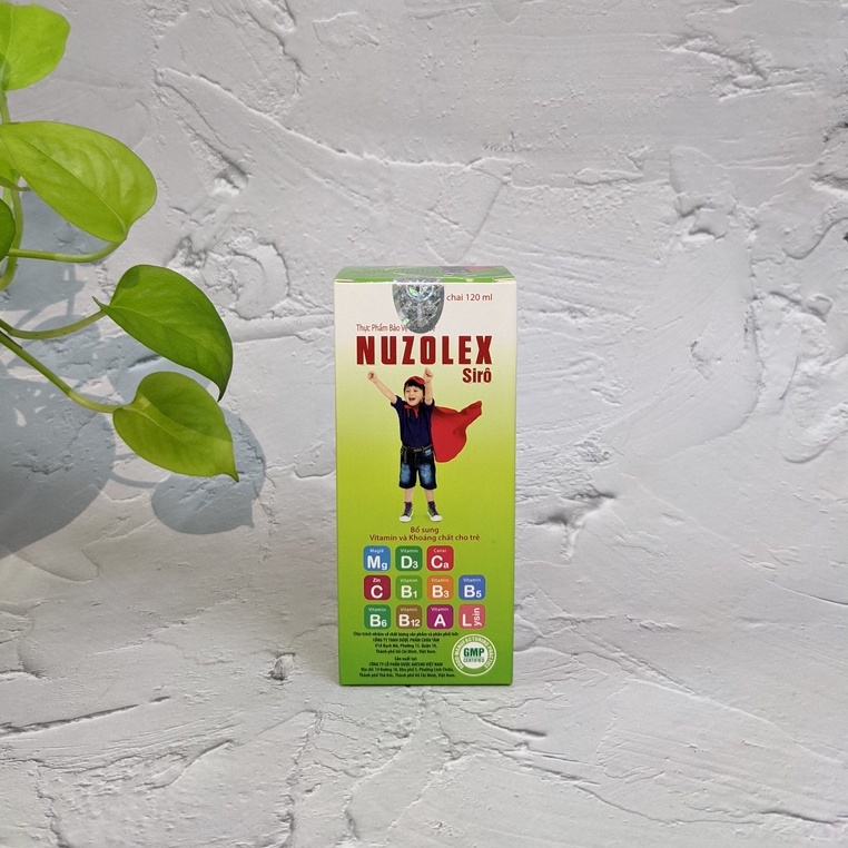 Thực Phẩm Bảo Vệ Sức Khỏe Nuzolex Dạng Siro 120ml - Bổ Sung Vitamin và Khoáng Chất Cho Trẻ
