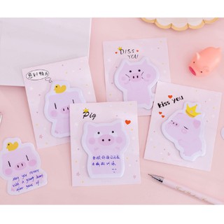 Giấy nhớ/ giấy note hình heo mập dễ thương