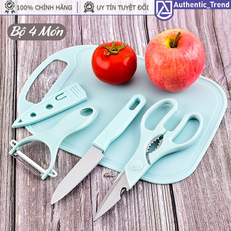 Bộ dao thớt nhà bếp nhỏ gọn cho gia đình + khuôn trái tim chiên trứng làm bánh dễ thương