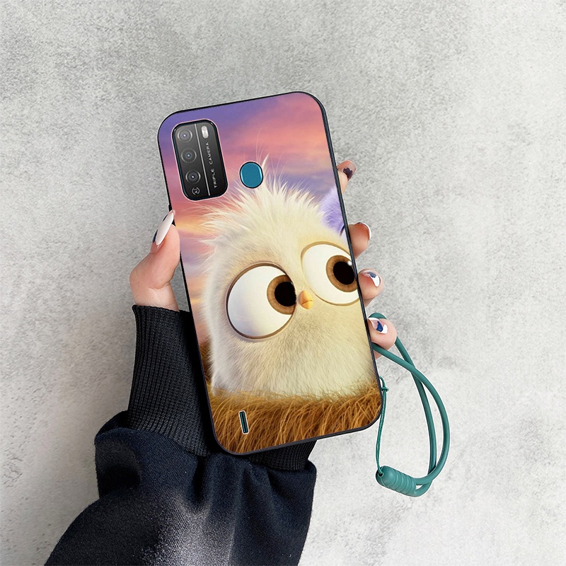 Ốp Điện Thoại Họa Tiết Hoạt Hình Pikachu Kèm Dây Đeo Cho Itel Vision 1 Pro Vision1Pro S16