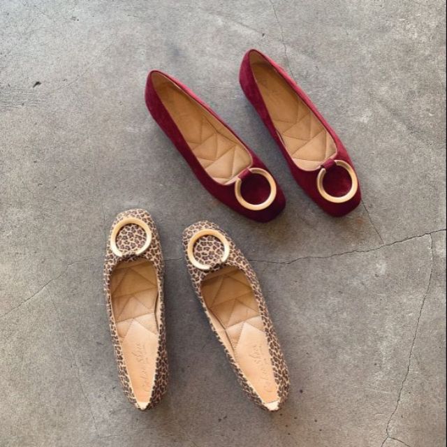 Giày búp bê da lộn cao cấp