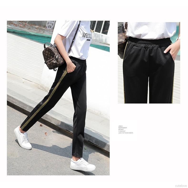 Korea Joker Hot Ins Slacks Women Trouser With Trim Pants | BigBuy360 - bigbuy360.vn