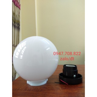Đèn cầu trắng đục D200
