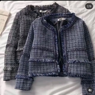 Áo khoác dạ tweed
