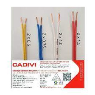 Dây điện cadivi - dây đôi mềm vcmd 2x0.5 | 2x0.75 | 2x1.0 | 2x1.5