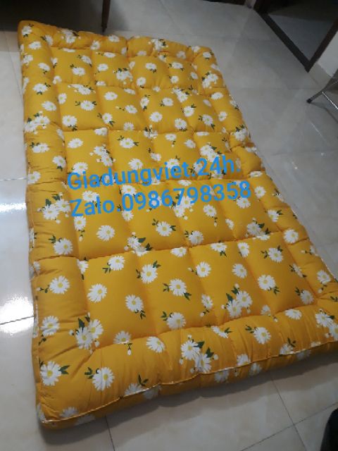 Nệm Topper 1m2x2m [dày 8cm] /nệm cuộn đơn trải sàn ngủ gấp gọn [hình thật 100%]