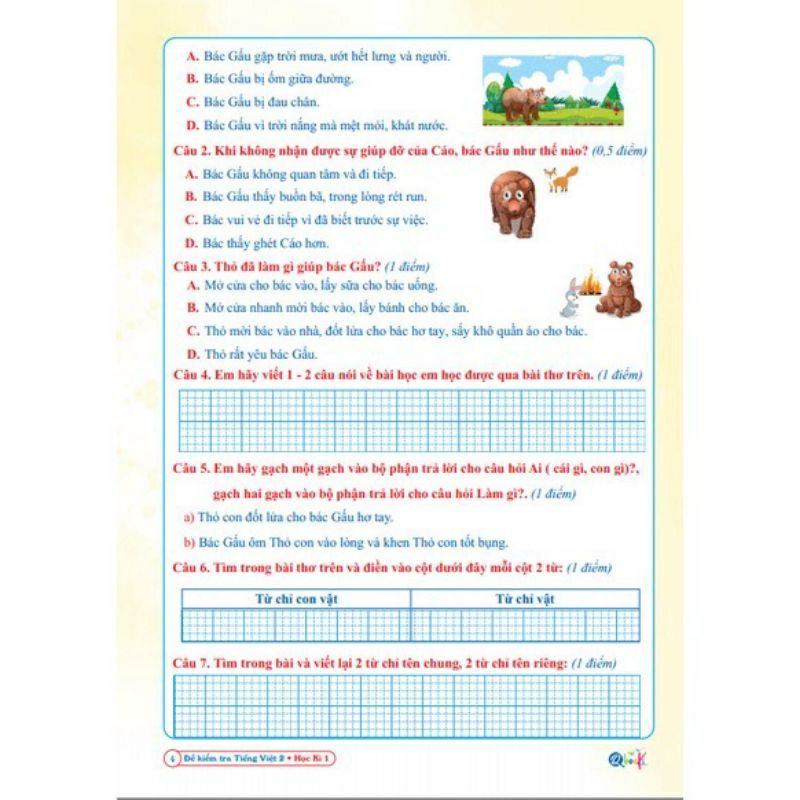 Sách - Combo Đề Kiểm Tra Toán Và Tiếng Việt Lớp 2 - Cánh Diều - Học Kì 1