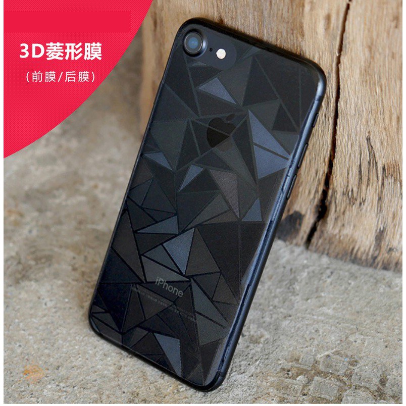 Dán Dẻo 3D Kim cương Mặt Sau iPhone 7 Plus 8 Plus