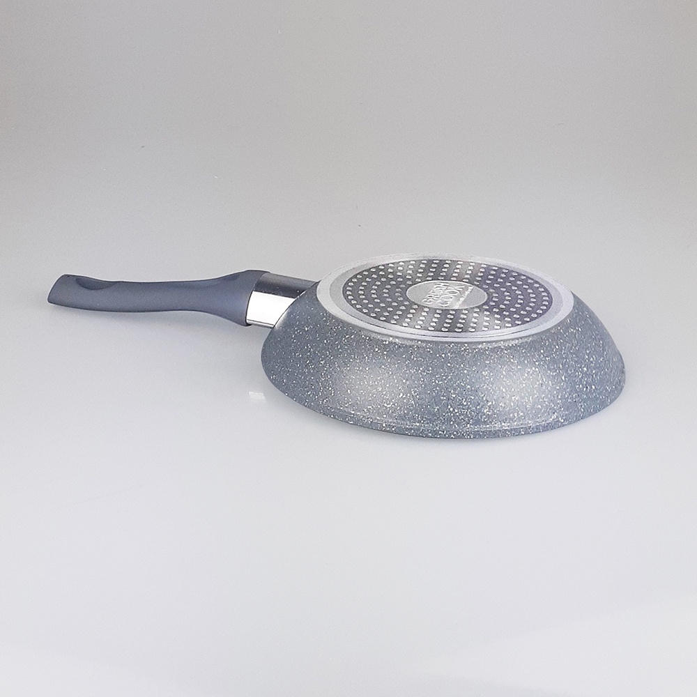 Chảo từ chống dính dạng vân đá Greencook GCP01-22 size 22cm dùng được bếp gas, bếp hồng ngoại, bếp từ