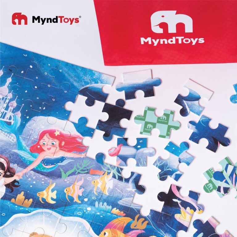 Đồ Chơi Xếp Hình Myndtoys Fantasy Puzzle - Nàng Tiên Cá Deep Deep Blue Dành Cho Bé Gái Trên 4 Tuổi