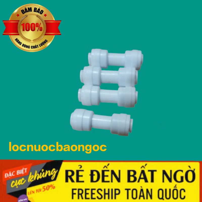 cút nối thẳng 2đầu phi 6