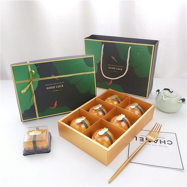 (Set 10) Hộp 6 bánh 80gr (Lá Sen Good Luck)