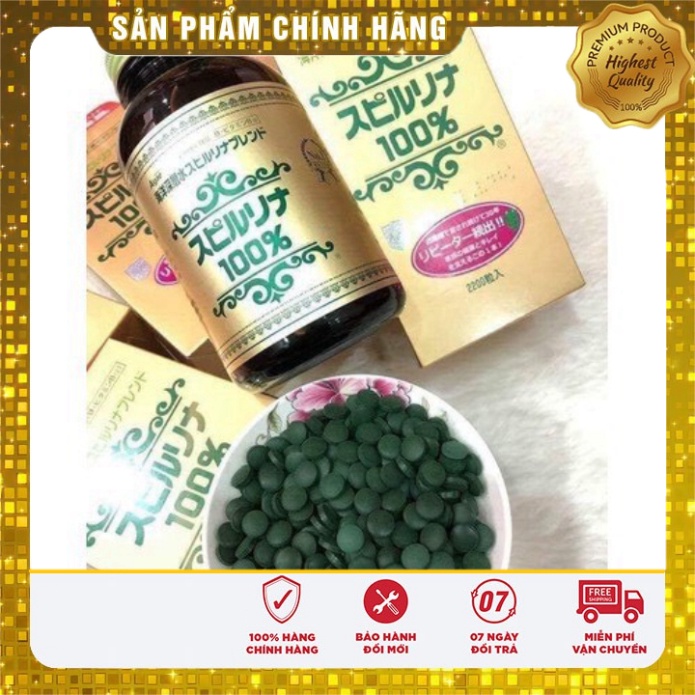 Date t10/2023 - Tảo Xoắn Spirulina Nhật Bản 2200 Viên