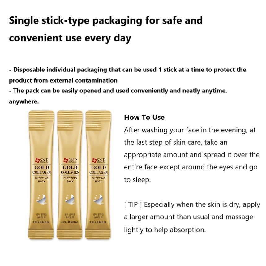 Loại mặt nạ ngủ Collagen vàng
