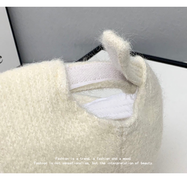 Mũ Lưỡi Trai Dệt Kim Thêu Chữ D Đính Đá Thời Trang Thu Đông Phong Cách Hàn Quốc Mới