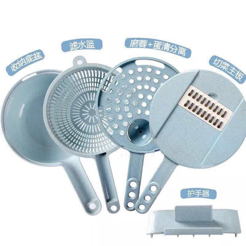 Bộ nạo củ quả 9 món / bộ nạo lúa mạch ( giao màu ngẫu nhiên )