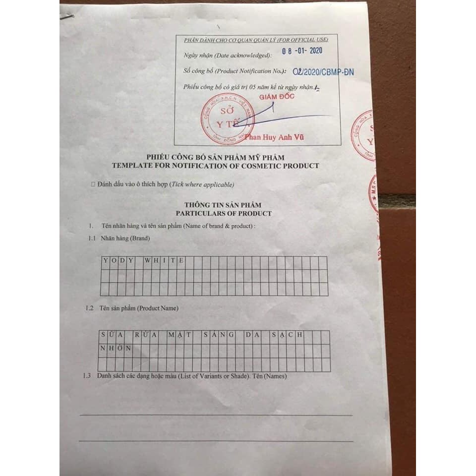 Sữa rửa mặt Phương Anh Mẫu Mới chính hãng - Gel rửa mặt sạch sâu Nọc Ong Yody White Phương Anh