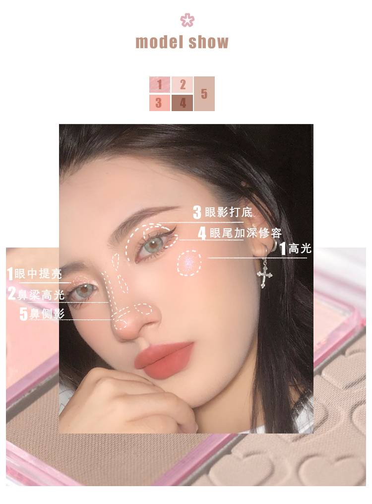 (Hàng Mới Về) Bảng Phấn Má Hồng Bắt Sáng Trang Điểm Tạo Hiệu Ứng Ba Chiều | BigBuy360 - bigbuy360.vn