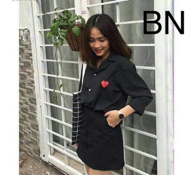 Áo sơ mi thêu tim BNG0319 | BigBuy360 - bigbuy360.vn