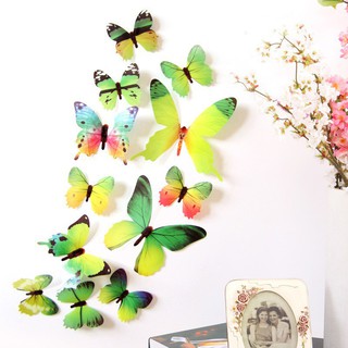 Decal bướm nổi 3D dán tường trang trí