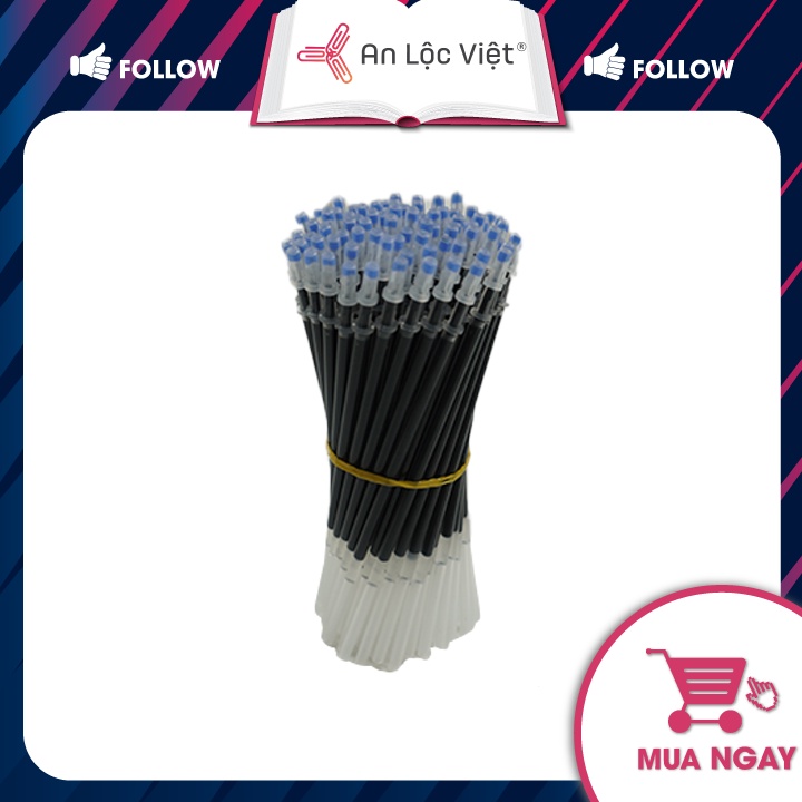 Ruột Bút Gel Nước 0.5mm Đầu Kim Màu Xanh - Đỏ - Đen
