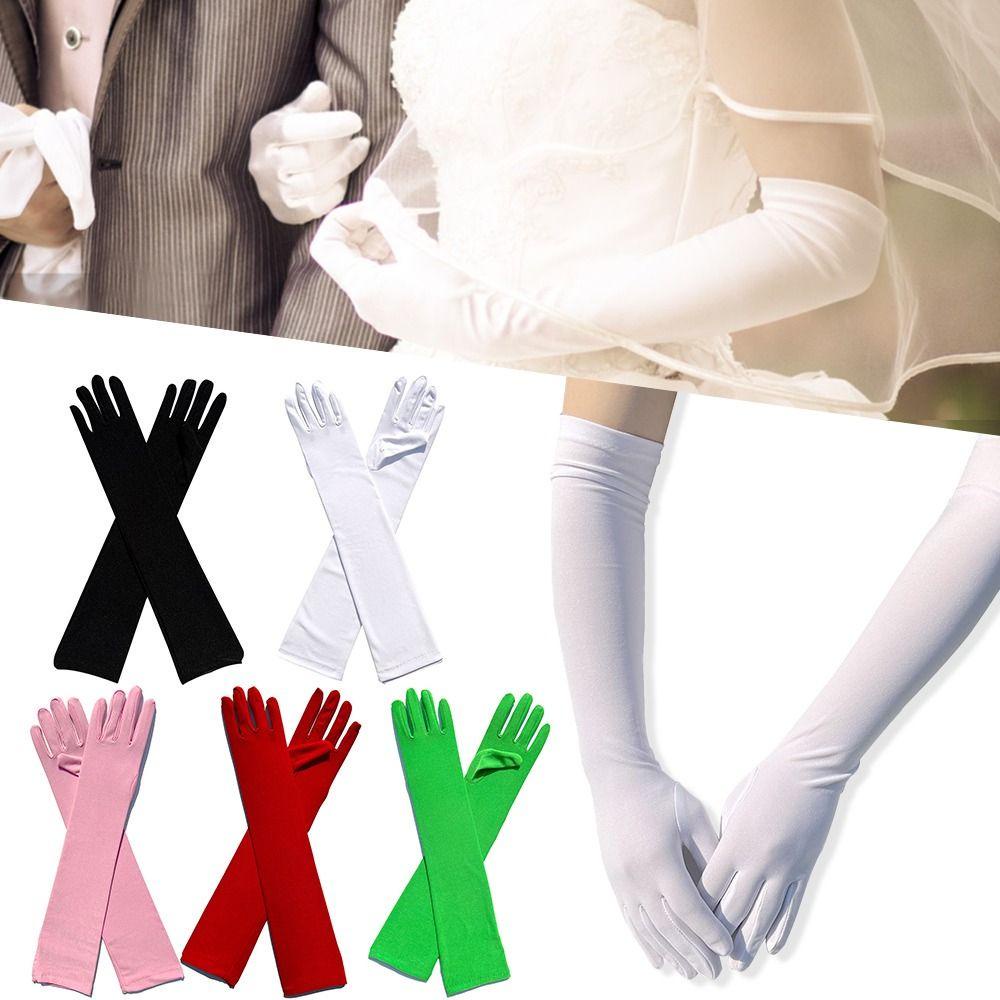Găng Tay Dài Ôm Dáng Thời Trang Dùng Hóa Trang Tiệc Cưới / Buổi Tối