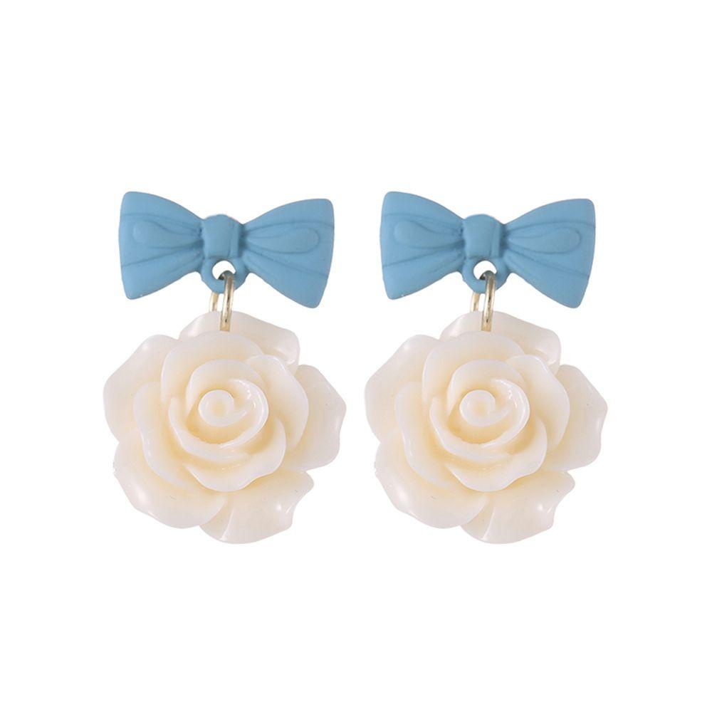 Đôi Khuyên Tai HìNh GiọT NướC ĐíNh Kim Cương Giả ThờI Trang Cho Nữ|Đầm Phong Cách Hàn Quốc Xinh Xắn Cho Bé Gái