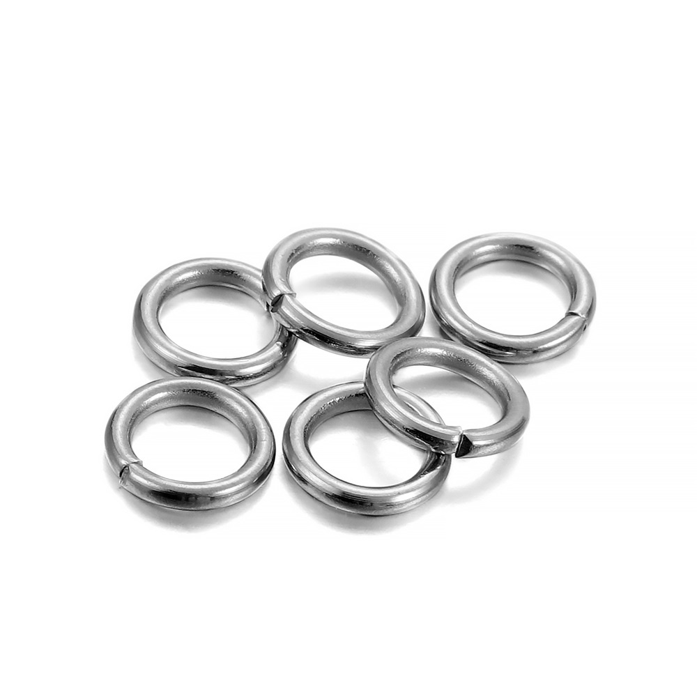 Gói 200 vòng nối thép không gỉ làm đồ nữ trang thủ công DIY đẹp mắt 3mm-15mm