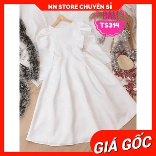 ĐẦM XÒE TÙNG TO HỞ LƯNG QUÝ TỘC (TS314) ⚡100% ẢNH THẬT⚡ ĐẦM CÔ DÂU