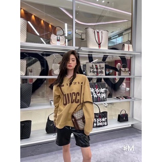 Áo sweater nỉ gucci 1921 nâu tây