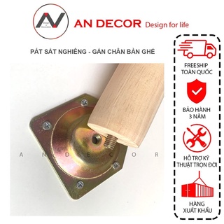 Pát sắt chân sofa - Pát nghiêng gắn bàn trà