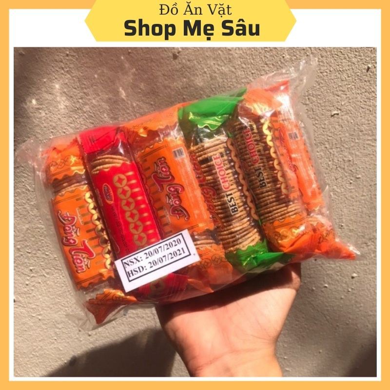 [Mã 267FMCGSALE giảm 8% đơn 500K] Bịch 10 Gói Bánh Đồng Tiền 💖FREESHIP💖 Bánh Quy Bơ Sữa Tuổi Thơ Hiệu Đồng Tiền