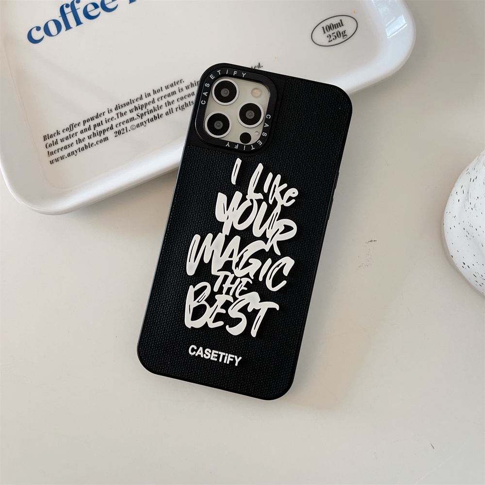 Stereoscopic PVC brand Casetify Shockproof Case For Iphone 13 Pro Max 11 12 Xs Max 7 8 Plus X Xr SE2020 Fashion INS Style 3D Phone Silicone Soft Cover