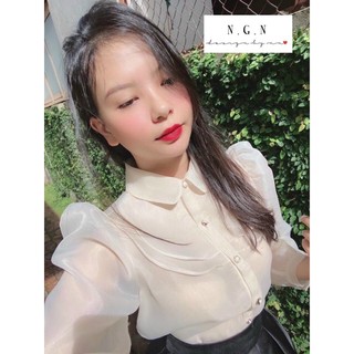 Áo sơ mi cổ bèo