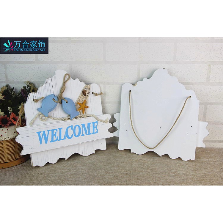 [DECOR BIỂN] Bảng Welcome Cá Xanh Biển, Bảng Treo Cửa Nhà, Cửa Phòng Cá Tính Có Một Không Hai