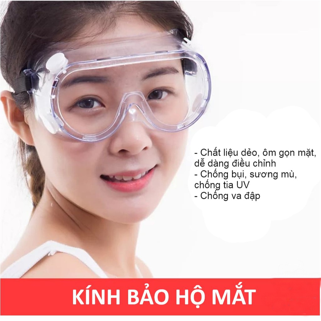 Kính Bảo Hộ PC chống va đập Ngăn Bụi/Sương/giọt bắn Có Thể Điều Chỉnh