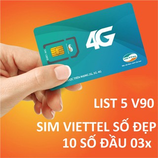 Sim số đẹp Viettel 11 số nguyên kit gói sắp đổi sang 10 số (List5)