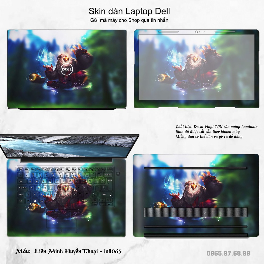 Skin dán Laptop Dell in hình Liên Minh Huyền Thoại nhiều mẫu 8 (inbox mã máy cho Shop)