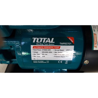 MÁY BƠM NƯỚC (TĂNG ÁP) TOTAL (MODEL:TWP93701)
