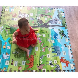 THẢM XỐP GHÉP HOẠT HÌNH - 1 BỘ 4 MIẾNG 60x60CM - Giá Rẻ Mẫu Ngẫu Nhiên