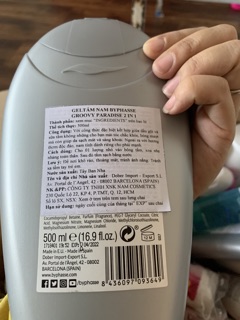 Sữa tắm nam Byphasse 2 in 1 -500ml