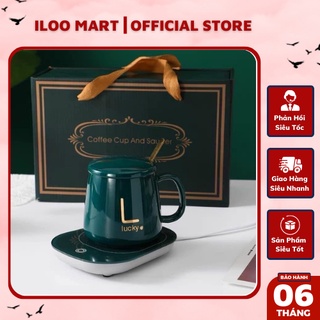 Bộ cốc chưng yến iloomart hâm đồ uống, giúp đồ uống luôn nóng