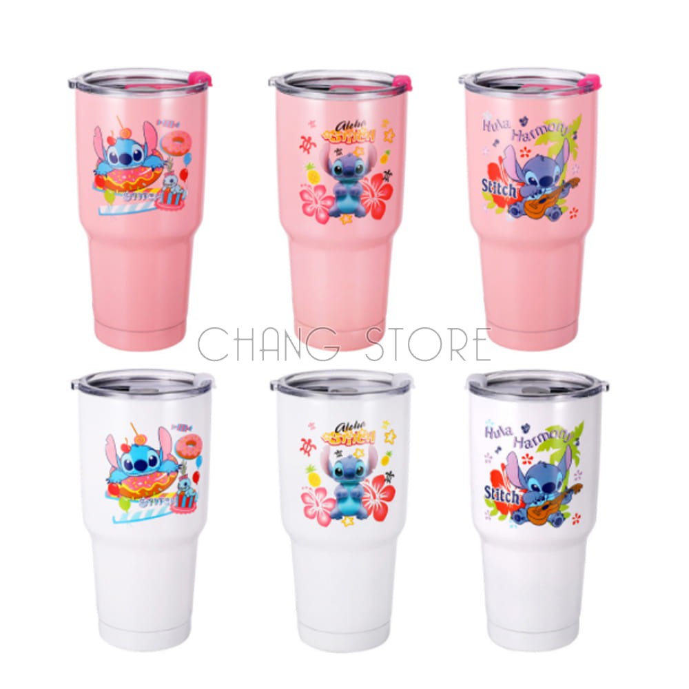 Cốc Giữ Nhiệt Thái Lan 900ml Chống Trào Tiện Lợi + Tặng Kèm Full Bộ Phụ Kiện Ống Hút Tái Sử Dụng Và Túi Đựng