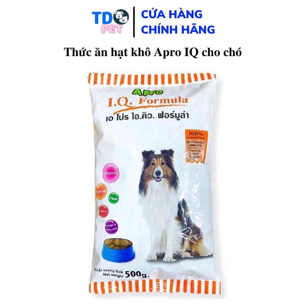 Hạt cho chó mèo A Pro IQ.Formula Dog Food 500g thức ăn cho chó bổ sung vitamin phân phối chính hãng TD PET