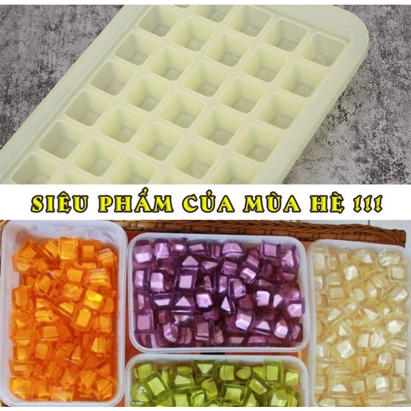 Vỉ đá, vỉ làm thạch 50 viên nhựa dẻo nhựa Việt Nhật